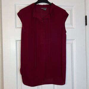 Vince: 100% silk cap-sleeve blouse (size S)